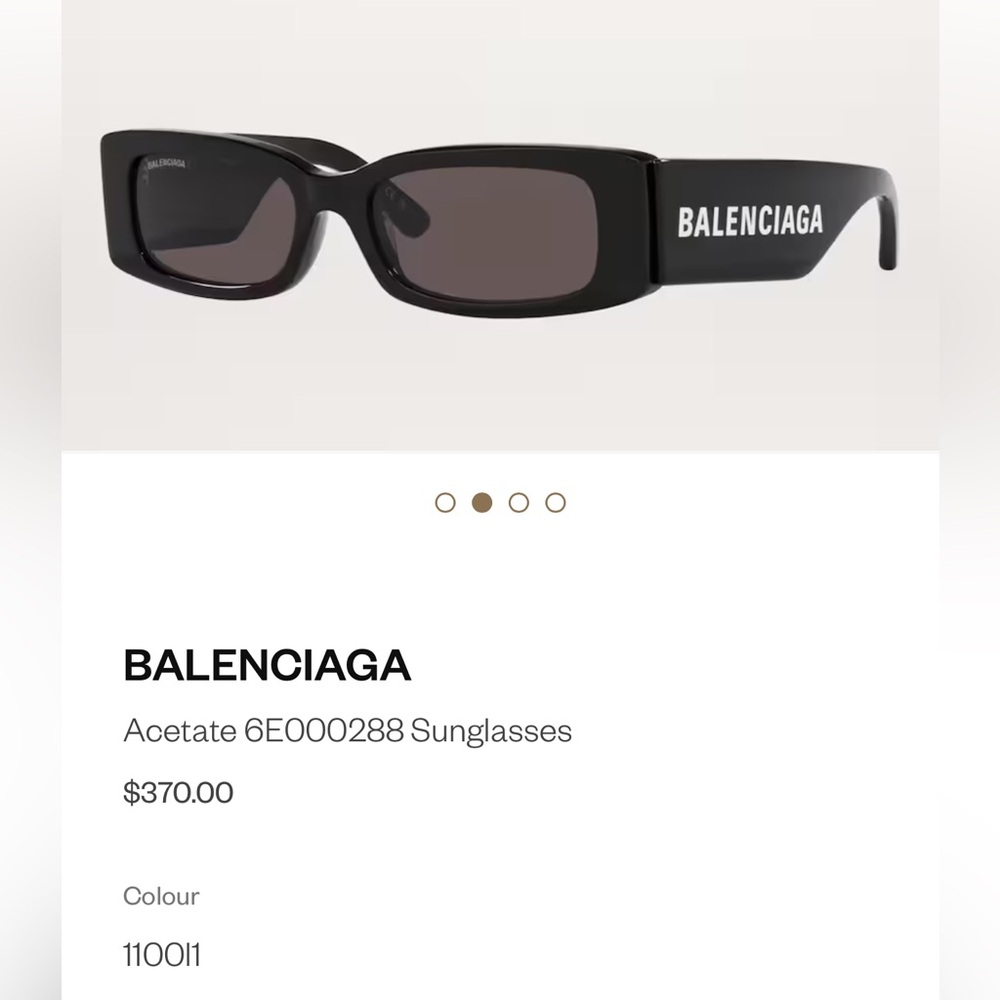 Balenciaga Black Sunglasses